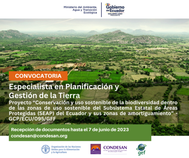 Convocatoria Especialista En Planificaci N Y Gesti N De La Tierra