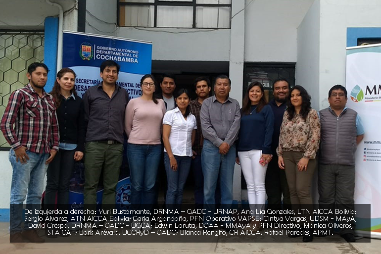 El Comité Nacional del Proyecto AICCA en Bolivia, realizó su primera reunión para el inicio de su implementación