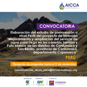 Convocatoria AICCA Perú