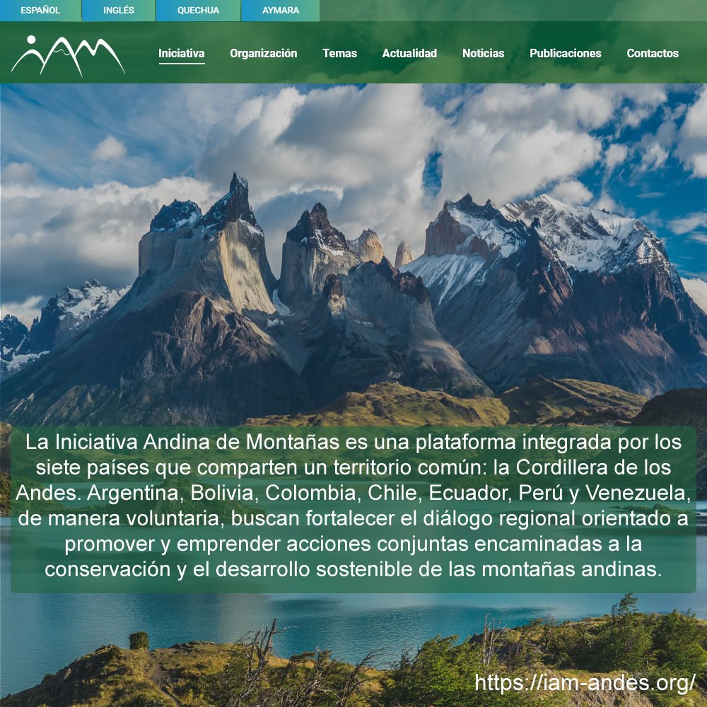 Por el día internacional de las montañas la Iniciativa Andina de Montañas lanza su sitio web
