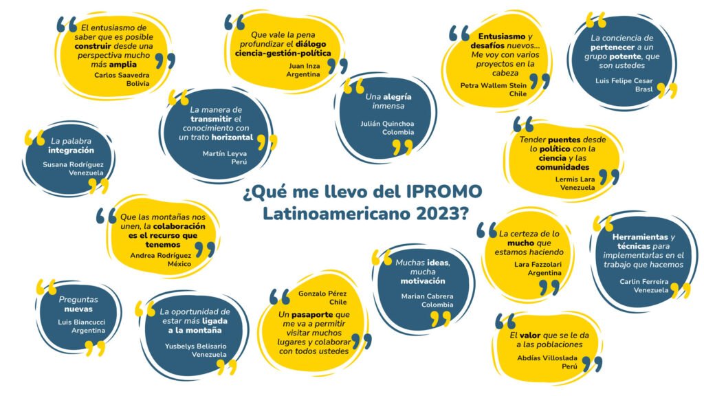 Finaliza la Segunda Edición del IPROMO Latinoamericano: crece la red de embajadores de las montañas