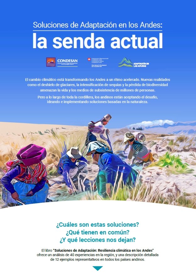 Infografía: Soluciones de Adaptación en los Andes: la senda actual